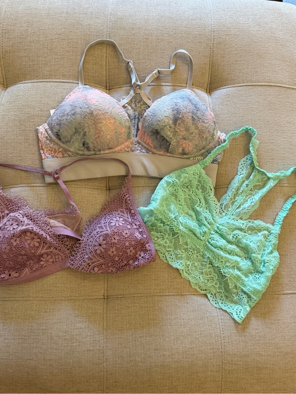 3 Victoria Secret’s Bralettes / Bras (Size M)